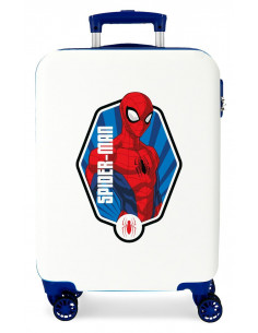 2411167 ABS SUITCASE 55CM 4W. SPIDERMAN BRAVE WHITE
