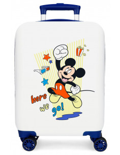 4771345 TROLLEY ABS 50CM. 4R. MICKEY HERE WE GO BLANCO