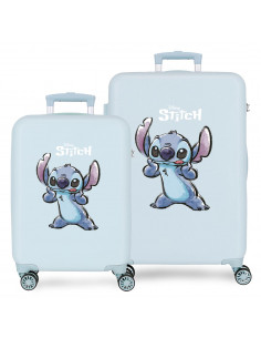 SET/2TROLLEY ABS 55-65CM. 4R.STITCH MAKE A FACE