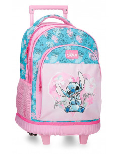 MOCHILA COMPACT 2R. STITCH HEART