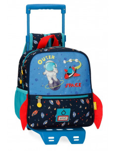 MOCHILA ADAP. 25CM. C/CARRO. ENSO OUTER SPACE